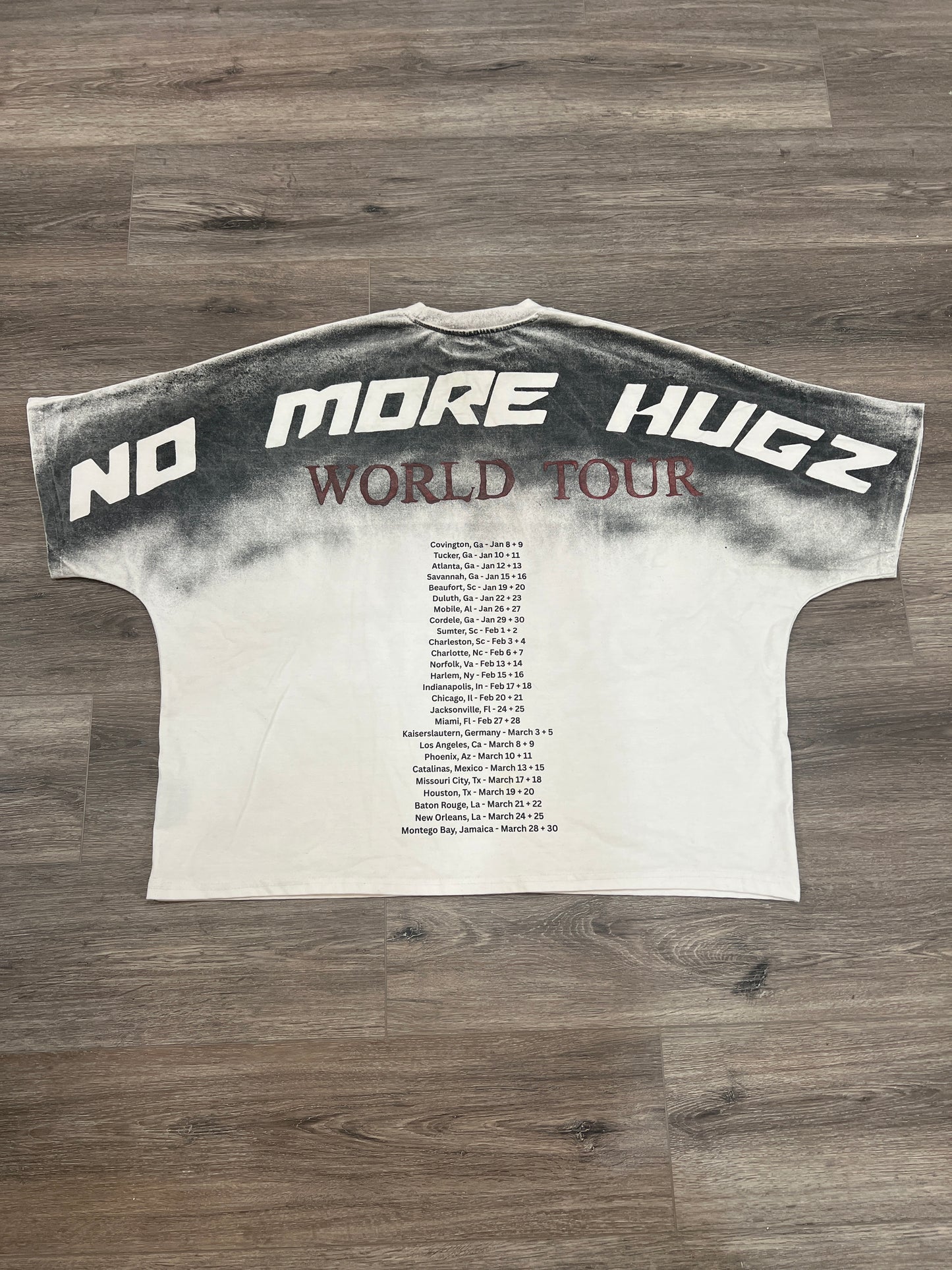 No More Hugz “WORLD TOUR” Tee